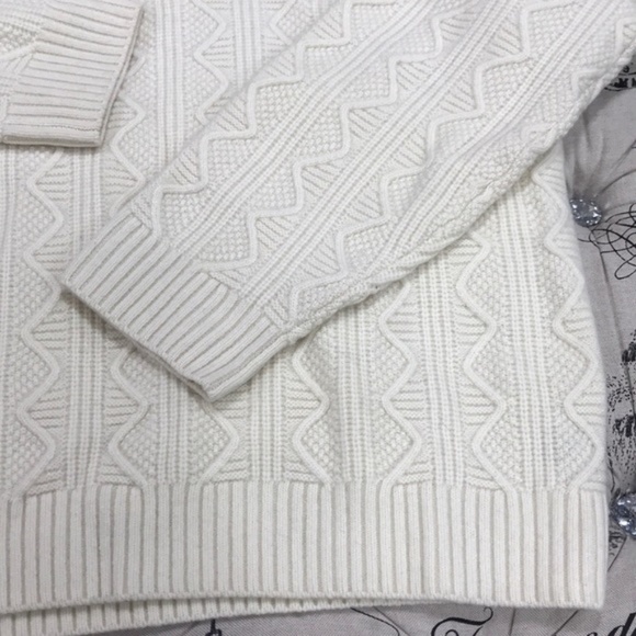 Todd Snyder Cable Knit Crewneck Wool Sweater - Picture 4 of 7